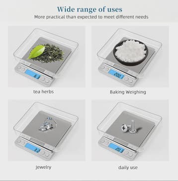 Precisie Digitale Weegschaal 3000g x 0.1g met LCD Display -, Verzenden, Nieuw