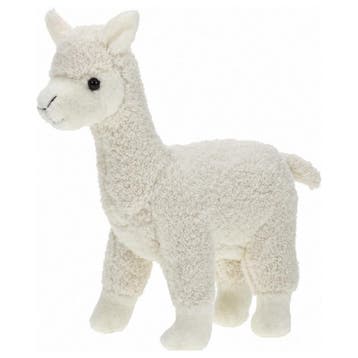 Alpaca knuffel wit - pluche - 23 cm - dierenknuffel, Verzenden, Nieuw