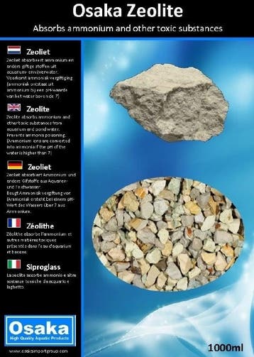 Osaka Zeolite 1000ml  filtermateriaal (Filtermaterialen), Ophalen of Verzenden, Nieuw