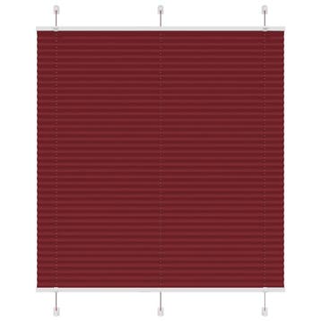 vidaXL Plissé rolgordijn 115x100cm stofbreedte 114,4cm, Verzenden, Nieuw, Rood
