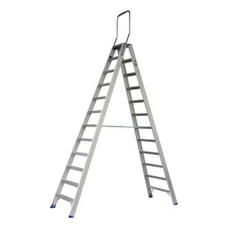 Dubbele Trap Maxall 12 treden, Verzenden, Nieuw, Trap, 2 tot 4 meter