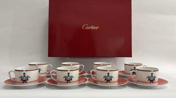 Cartier - Mok (8) - Porselein - Set theekopjes