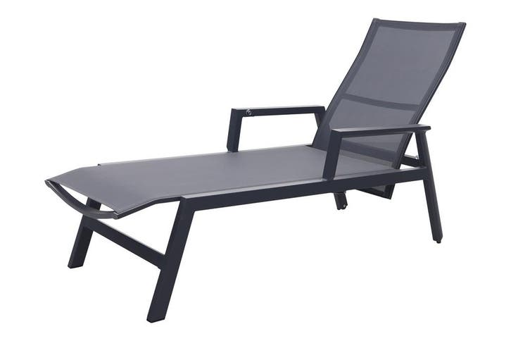 VDG Santa ligbed - Zwart - Hoge instap, Tuin en Terras, Ligbedden, Nieuw, Overige materialen, Verzenden