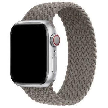 Apple Watch bandje Onyx - gevlochten - solo - nylon - klei, Telecommunicatie, Verzenden, Nieuw