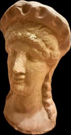 Aardewerk, Replica van Oud-Grieks Hoofd van een figuur - 25