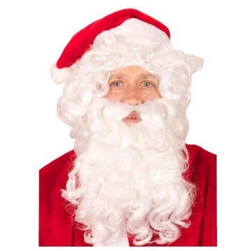 Kerstman pruik en baard, Ophalen of Verzenden, Nieuw
