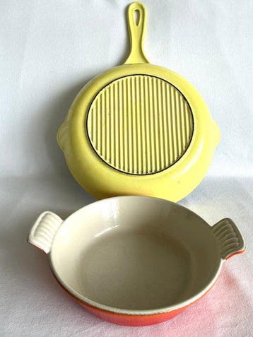 Le Creuset, & Cousances France - Pan (2) - Intens Geel &