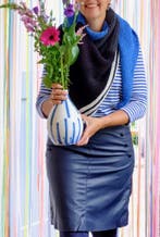 Grafische sjaal Haakpatroon, Ophalen of Verzenden, Nieuw, Breien of Haken, Wol of Garen