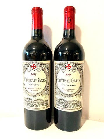 2015 Château Gazin - Pomerol - 2 Flessen (0.75 liter), Nieuw