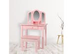 Kaptafel visagie make up meisje opmaaktafel kinderkamer met, Verzenden, Nieuw