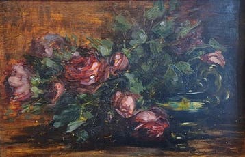 Cesare Camporesi (1869-1944) - Vaso di rose