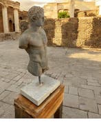 sculptuur, Dorso Eracle su base marmo - 45 cm - Gegoten