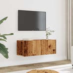 vidaXL Tv-meubels 2 st wandgemonteerd 80x30x30 cm oud, Verzenden, Nieuw, Overige houtsoorten