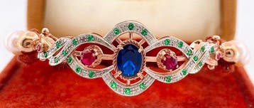 Zonder minimumprijs - Armband - 9 kt. Roségoud, Zilver, Nieuw