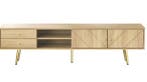 TV-Kast met 2 Deuren, 2 Lades en LED-Verlichting – 160 cm, Huis en Inrichting, Kasten | Televisiemeubels, Verzenden, Nieuw