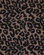 Viscose Stretch Rosella Dierenprint Bruin, Nieuw, Bruin