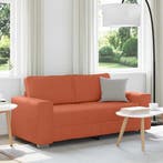 vidaXL Loveseat Sofa Rood Oranje 180x77x82 cm Corduroy Stof, Huis en Inrichting, Verzenden, Nieuw, Stof