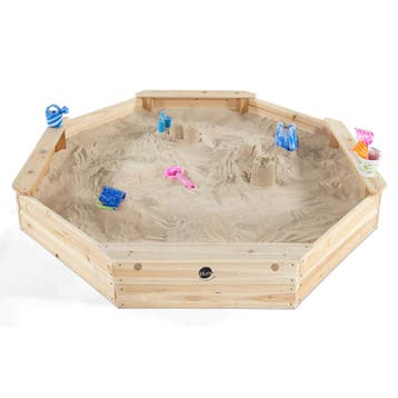 2dekans | Plum Play Giant Houten Zandbak met Deksel 1,5 x, Kinderen en Baby's, Speelgoed | Buiten | Speeltoestellen, Ophalen of Verzenden