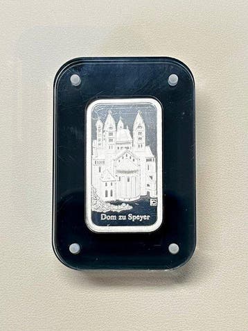 Duitsland. Degussa Silberbarren / Dom zu Speyer – Kaiserdom