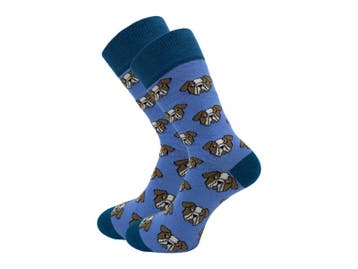 SQOTTON® - Naadloze sokken - Dog Face, Verzenden, Nieuw
