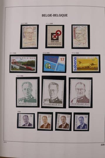 België 1998/2003 - Complete collectie in DAVO standaard, Gestempeld