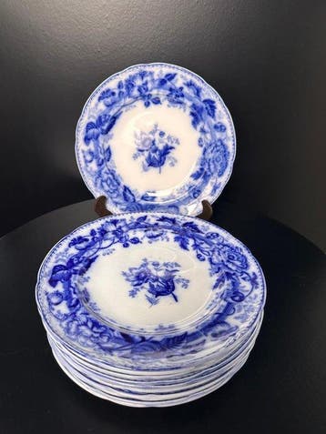 Wedgwood - Bord (12) - Rare set of 12 Antique Wedgwood