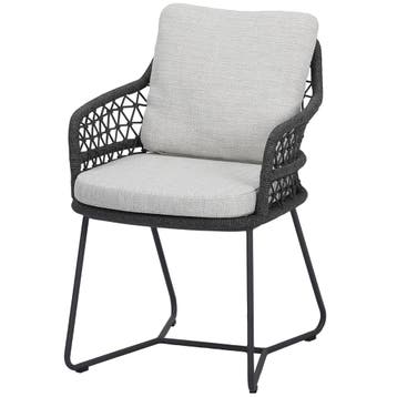 Taranto dining tuinstoel antraciet rope, Tuin en Terras, Tuinstoelen, Ophalen of Verzenden, Nieuw