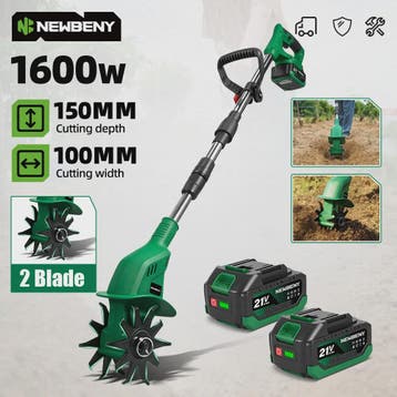 NEWBENY Elektrische Grondfrees 1600W - Draagbaar & Krachtig, Verzenden, Nieuw