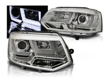 U Type Chrome LED koplamp geschikt voor VW T5, Verzenden, Nieuw, Volkswagen