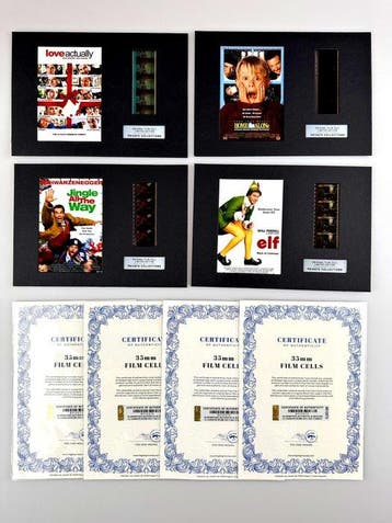 Christmas Classics – Live Action – Rare Set of 4 Mounted, Nieuw
