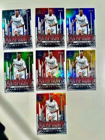 2025 Topps Chrome UCL Zinedine Zidane Parallel card,, Nieuw