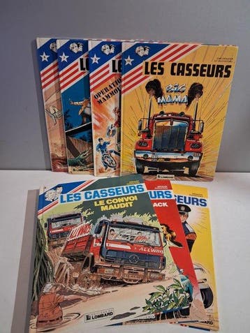 Les Casseurs - 7x C - 7 Album - Eerste druk - 1978/1987, Nieuw