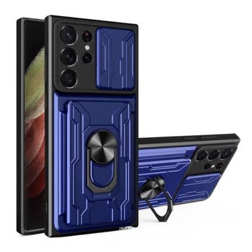 Samsung Galaxy S21 - Card Slot Hoesje met Kickstand en, Verzenden, Nieuw