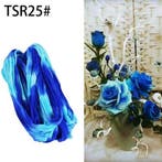 Nylon multitone voor het maken van bloemen blauw wit, Ophalen of Verzenden, Nieuw