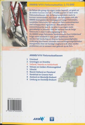 Salland, Twente & Achterhoek / ANWB fietsrouteatlas, Boeken, Verzenden, Gelezen