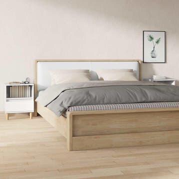 vidaXL Nachtkastjes 2 st 40x35x50 cm hoogglans wit, Minder dan 45 cm, Verzenden, Nieuw, Minder dan 55 cm