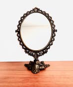 Tafelspiegel - Messing - Bronzen tafelspiegel