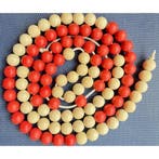 Klassikale Rekenketting 100 kralen rood/wit Hout 2m, Boeken, Verzenden, Nieuw