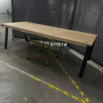 Eettafel Seven - Ongebruikt, 100 tot 150 cm, Eikenhout, Ophalen of Verzenden, Zo goed als nieuw