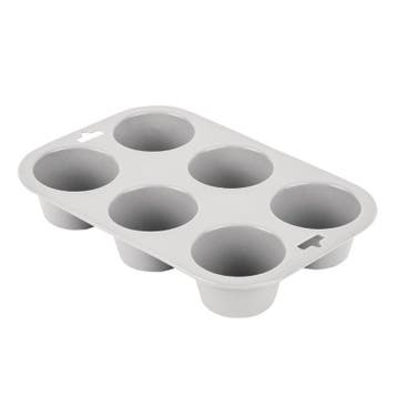 Bakvorm siliconen | Cap. 6 muffins | 161x241x37(h)mm Vogue, Verzenden, Nieuw in verpakking