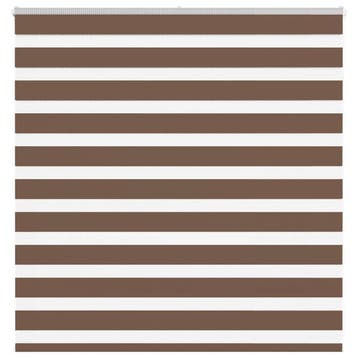vidaXL Zebra rolgordijn 145x100 cm stofbreedte 140,9cm, Verzenden, Nieuw, Bruin