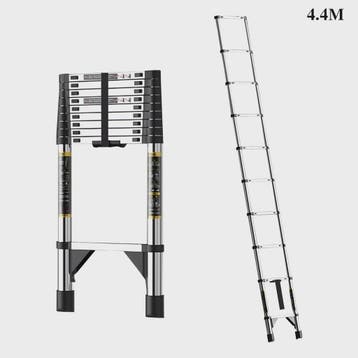 2.6M-6.3M Telescopische Ladder van Roestvrij Staal met Afnee, Verzenden, Nieuw