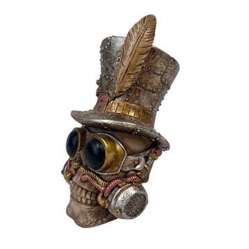 sculptuur, Steampunk Skull Ornament – Victorian Time