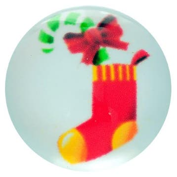 Fako Bijoux - Click Button - Glas - Kerstsok, Verzenden, Nieuw