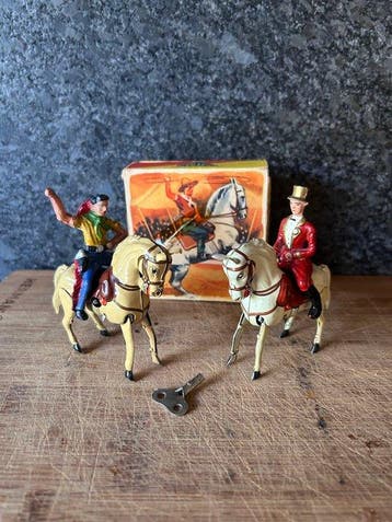 Köhler - Paarden met berijder - USzone West Germany -
