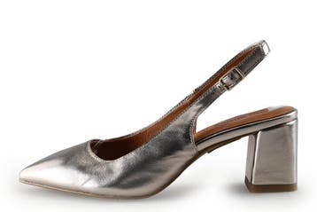 No Stress Slingbacks in maat 37 Zilver, Kleding | Dames, Schoenen, Overige kleuren, Verzenden, Zo goed als nieuw, No Stress