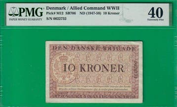 Denemarken. - 10 Kroner - ND (1947-58) - Pick M12 (Zonder