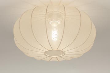 Rietveld Plafondlampen - Creme, Beige, Zand - Stof, Verzenden, Nieuw