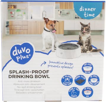 duvo+ splash-proof drinkkom 1200 ml voor katten en honden, Dieren en Toebehoren, Ophalen of Verzenden, Zo goed als nieuw