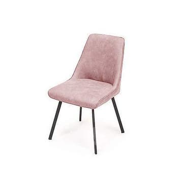 Eetkamerstoel Medemblik - eetkamerstoelen - Roze, Nieuw, Stof